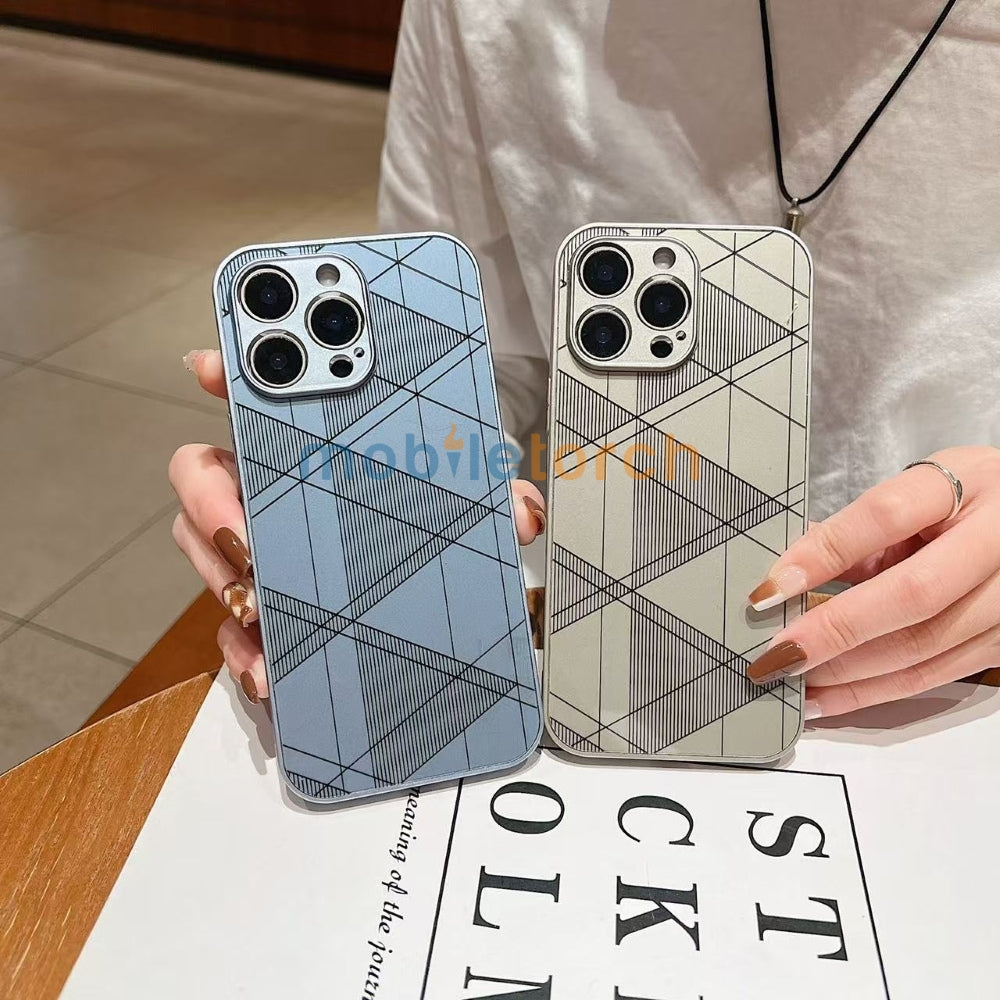 Geometric Pattern PC (Hard) Camera Protection Phone Case - Samsung A15 (5G)