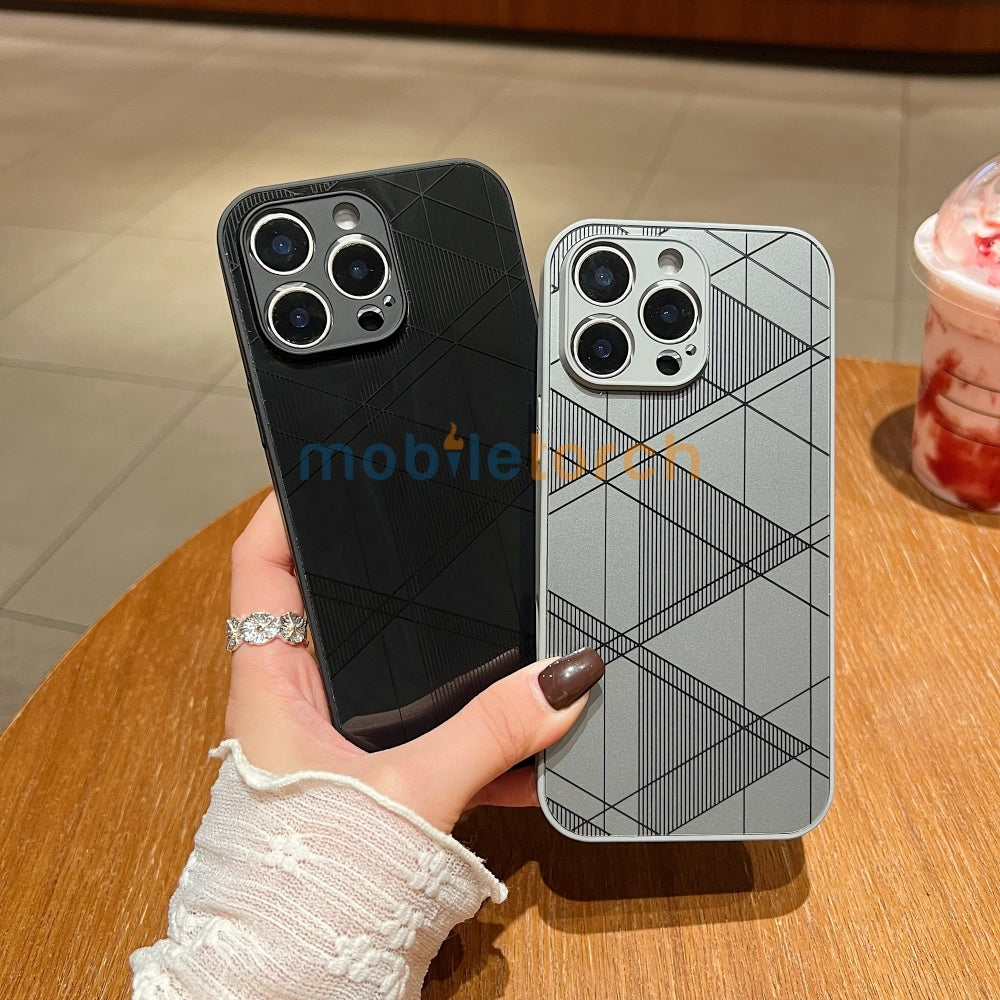 Geometric Pattern PC (Hard) Camera Protection Phone Case - Samsung A15 (5G)