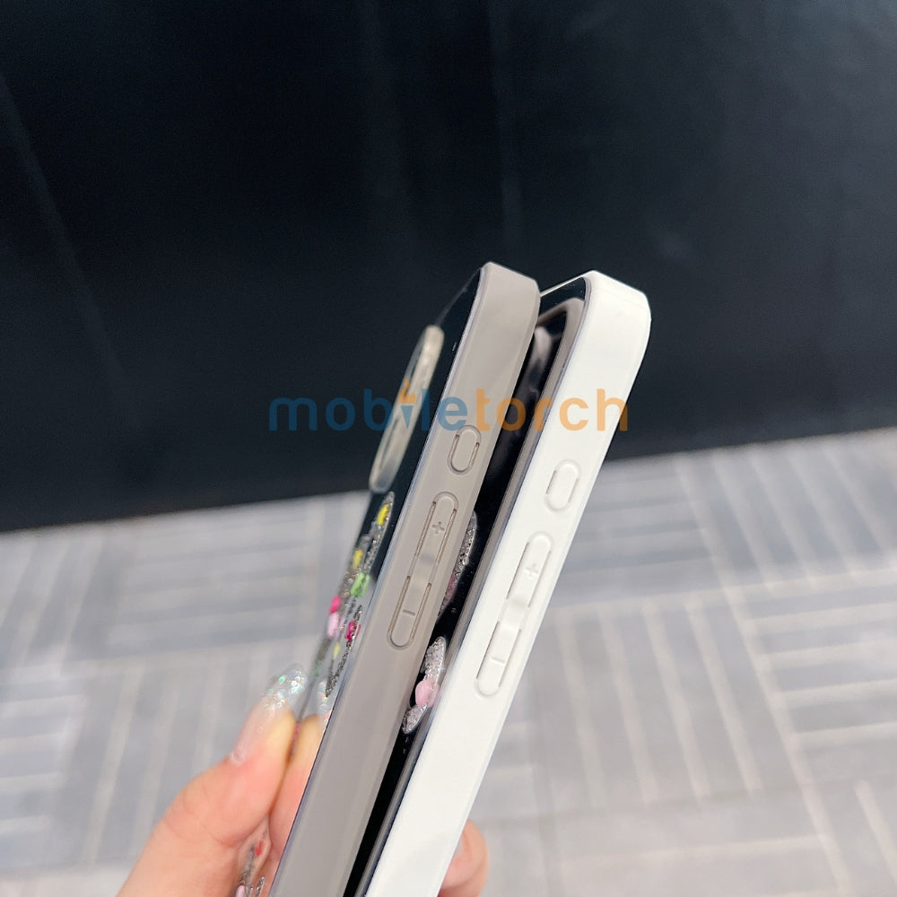 Girl Printed Graphic Mirror Phone Case - iPhone 15 Pro Max