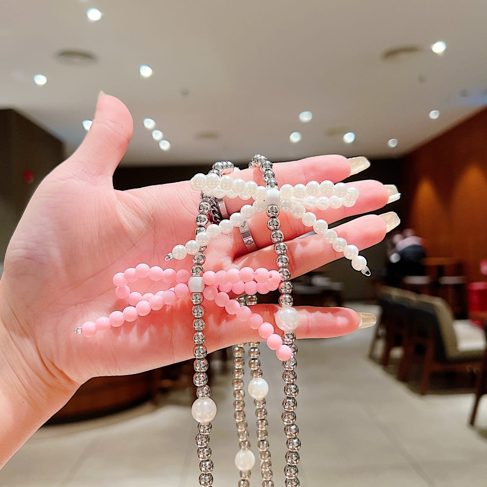 Grace Bow Charm Phone Chain | Phone Strap