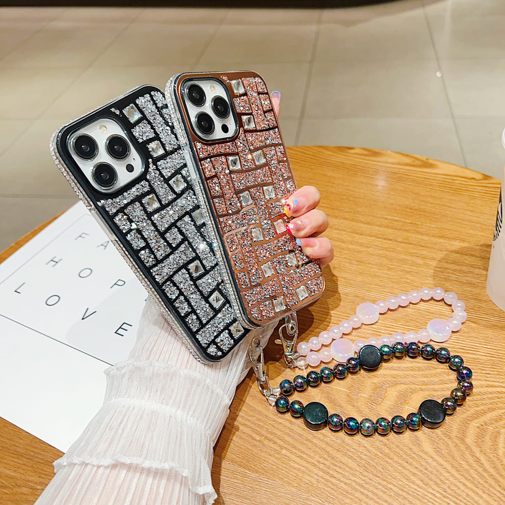 Gradient Bling Case with Glitter Sparkle Diamond