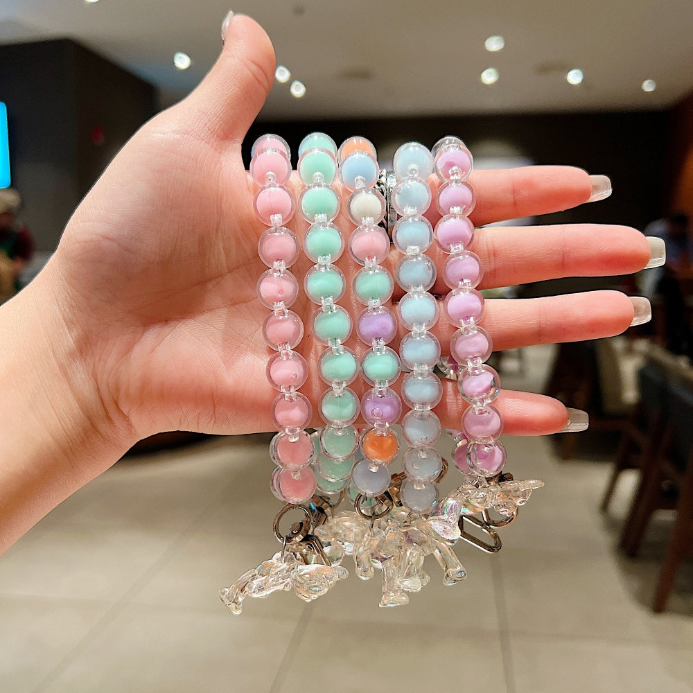 Hand Beaded Wrist Lanyard Bear Phone Charm | Bracelet | Keychain | Handbag Charm