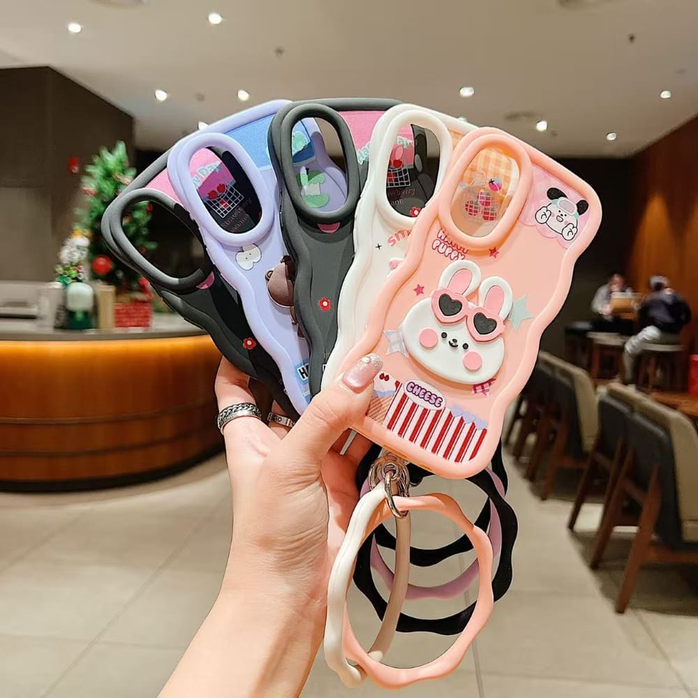 Happy Day Cartoon Grip Phone Case