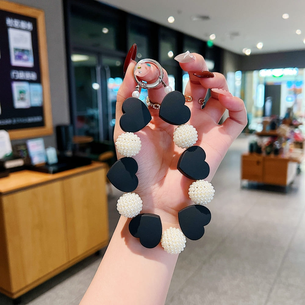 Heart Shape Acrylic Phone Charm | Bracelet | Handbag Charm