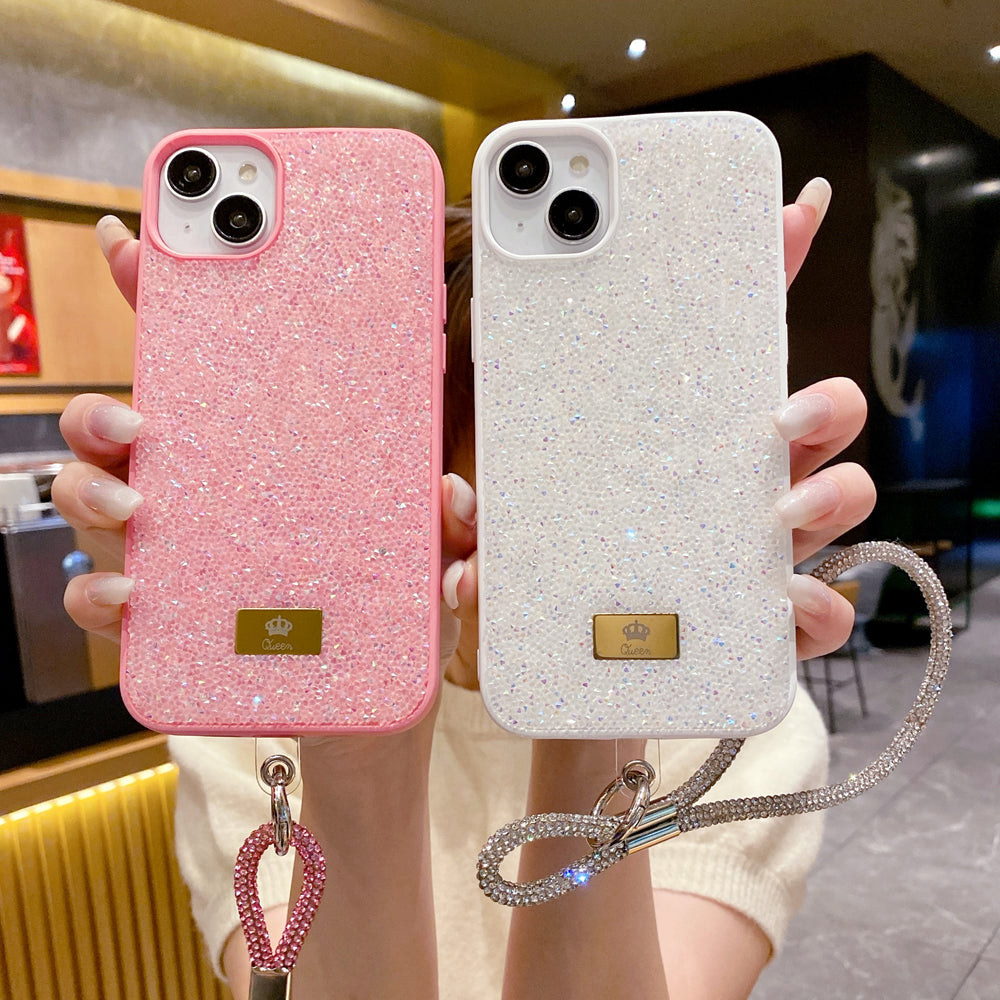Luxury Fashion Colored Diamond Phone Case With Bracelet - iPhone 12
