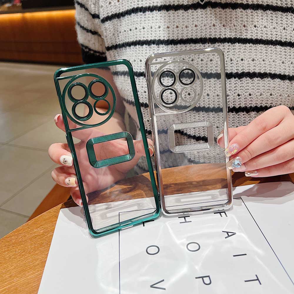 Transparent Chrome Ring Camera Protection Case