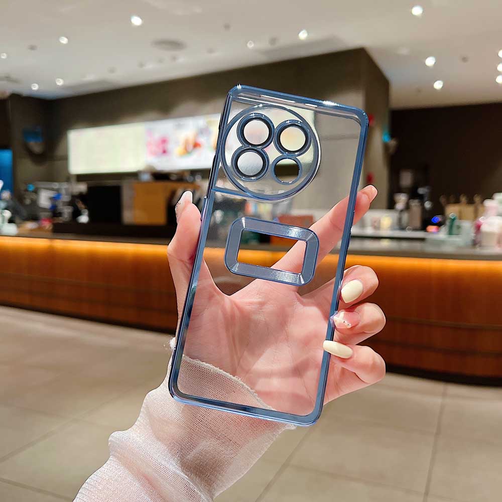 Transparent Chrome Ring Camera Protection Case