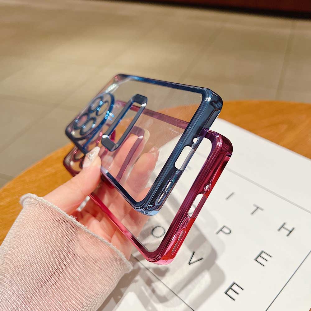 Transparent Chrome Ring Camera Protection Case
