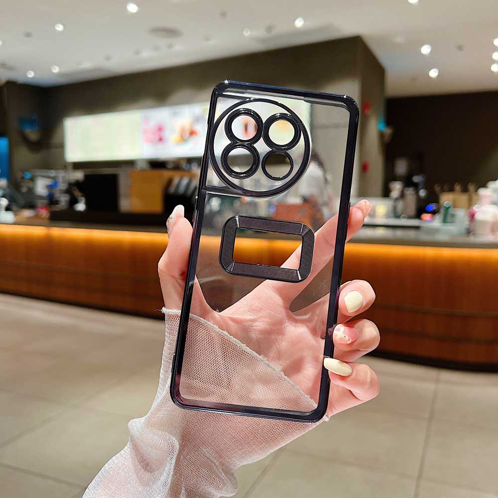 Transparent Chrome Ring Camera Protection Case
