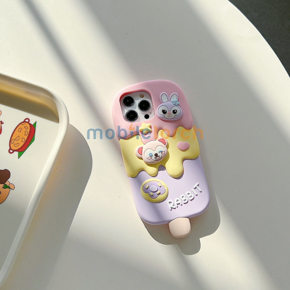 Ice candy Rabbit Toy Silicone Soft Phone Case - iPhone 14 Pro