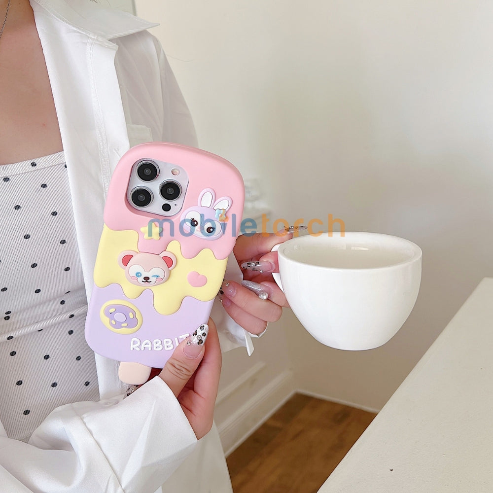 Ice candy Rabbit Toy Silicone Soft Phone Case - iPhone 14 Pro