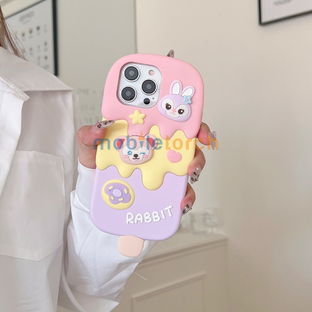Ice candy Rabbit Toy Silicone Soft Phone Case - iPhone 14 Pro