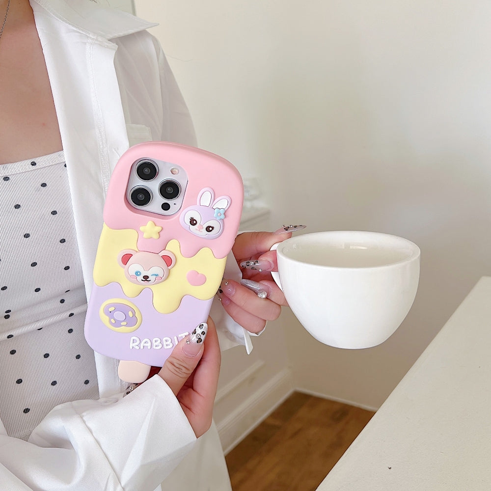 Ice candy Rabbit Toy Silicone Soft Phone Case