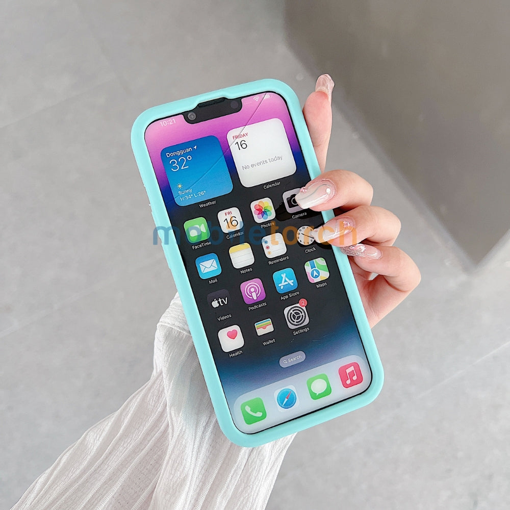 Jelly Cat Stand TPU (Soft) Silicone Phone Case | Mobile Cover - iPhone 15 Pro Max