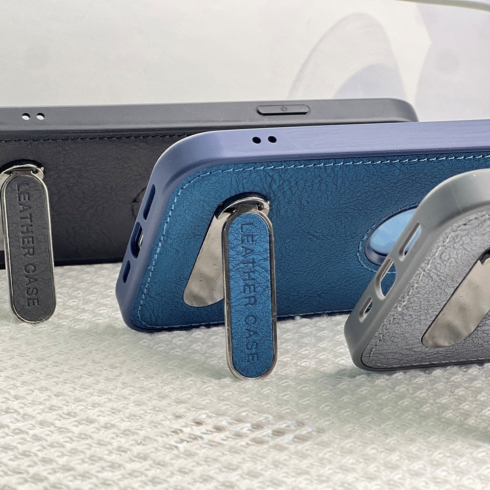 Kickstand Pu Leather PC (Hard) Logo Cut Phone Case - Samsung S20FE