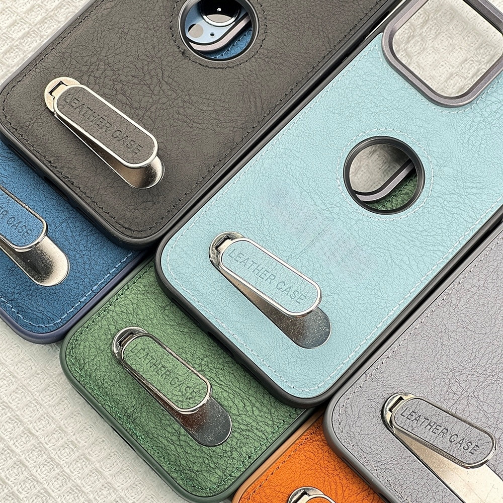 Kickstand Pu Leather PC (Hard) Logo Cut Phone Case - Samsung S20FE