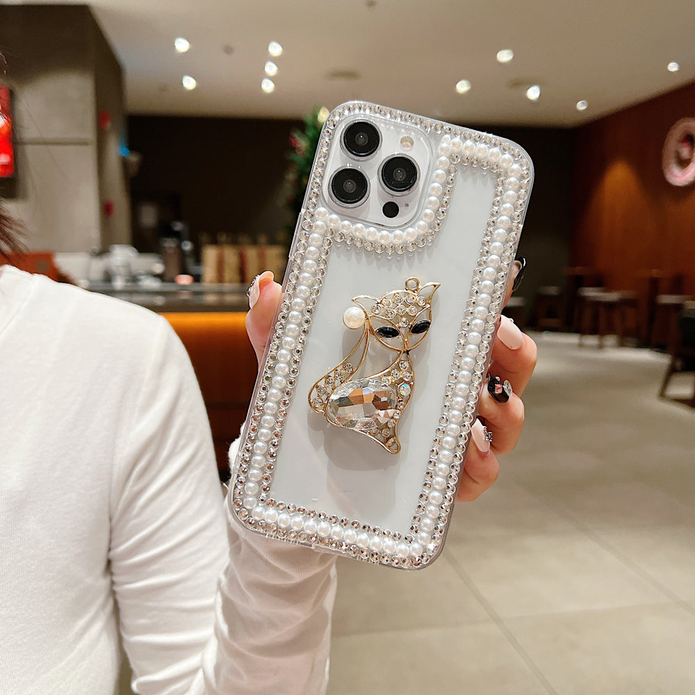 Fashion Luxury Sparkle Diamond Kitty Handmade Bling Phone Case - iPhone 14