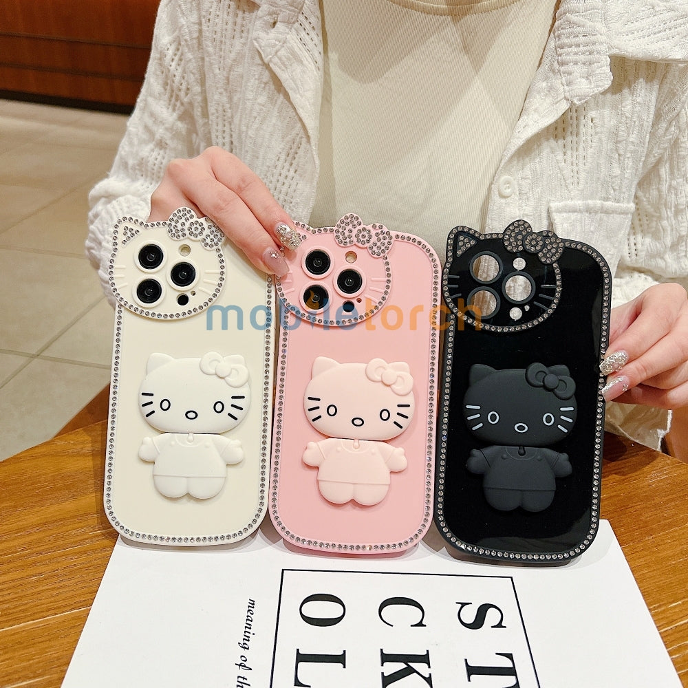 Kitty Mirror Stand TPU (Soft) Phone Case - iPhone 16