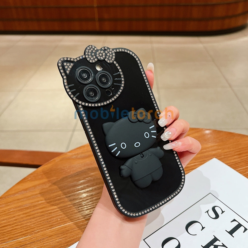 Kitty Mirror Stand TPU (Soft) Phone Case - iPhone 16