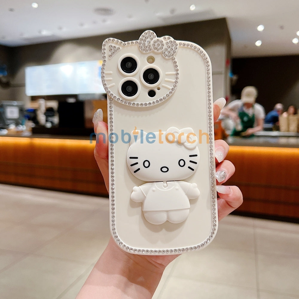 Kitty Mirror Stand TPU (Soft) Phone Case - iPhone 16