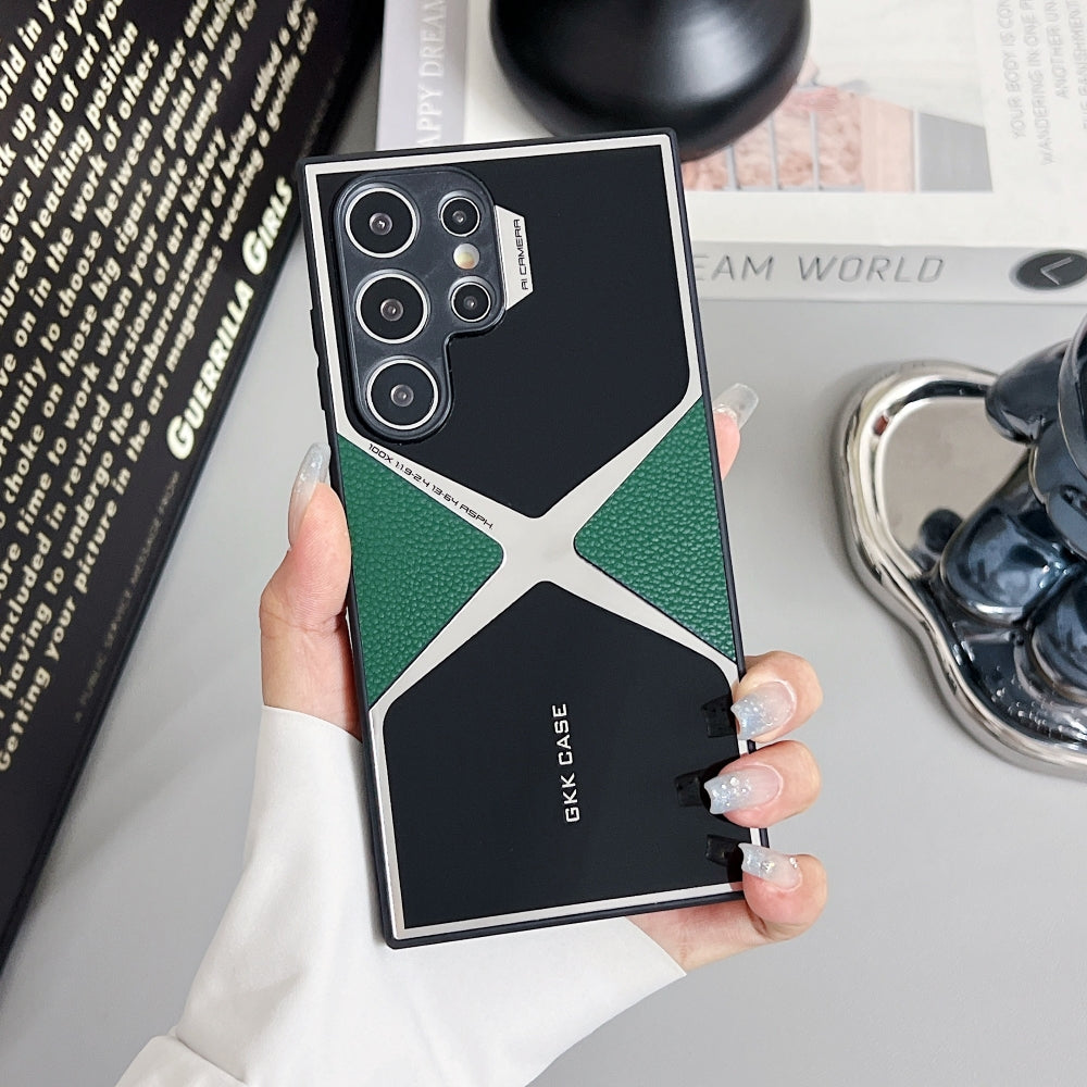 Leather Electroplated Phone Case - iPhone 14 Pro