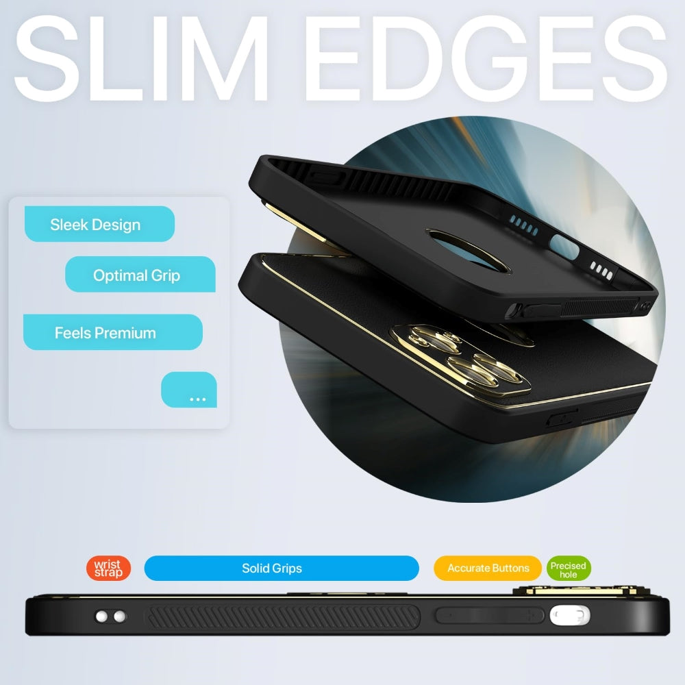 Leather Metal Plating Camera Protection Cover