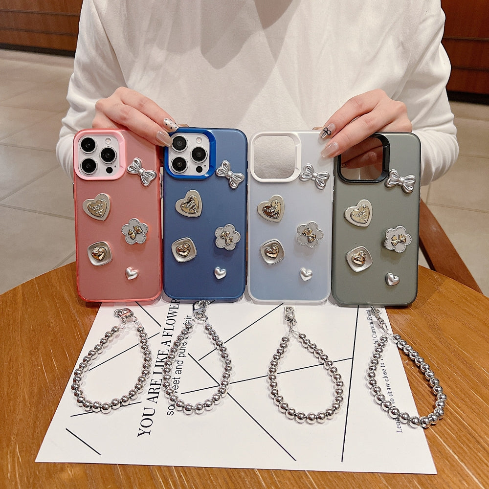 Love Bow Charm Fashionable Protective Phone Case