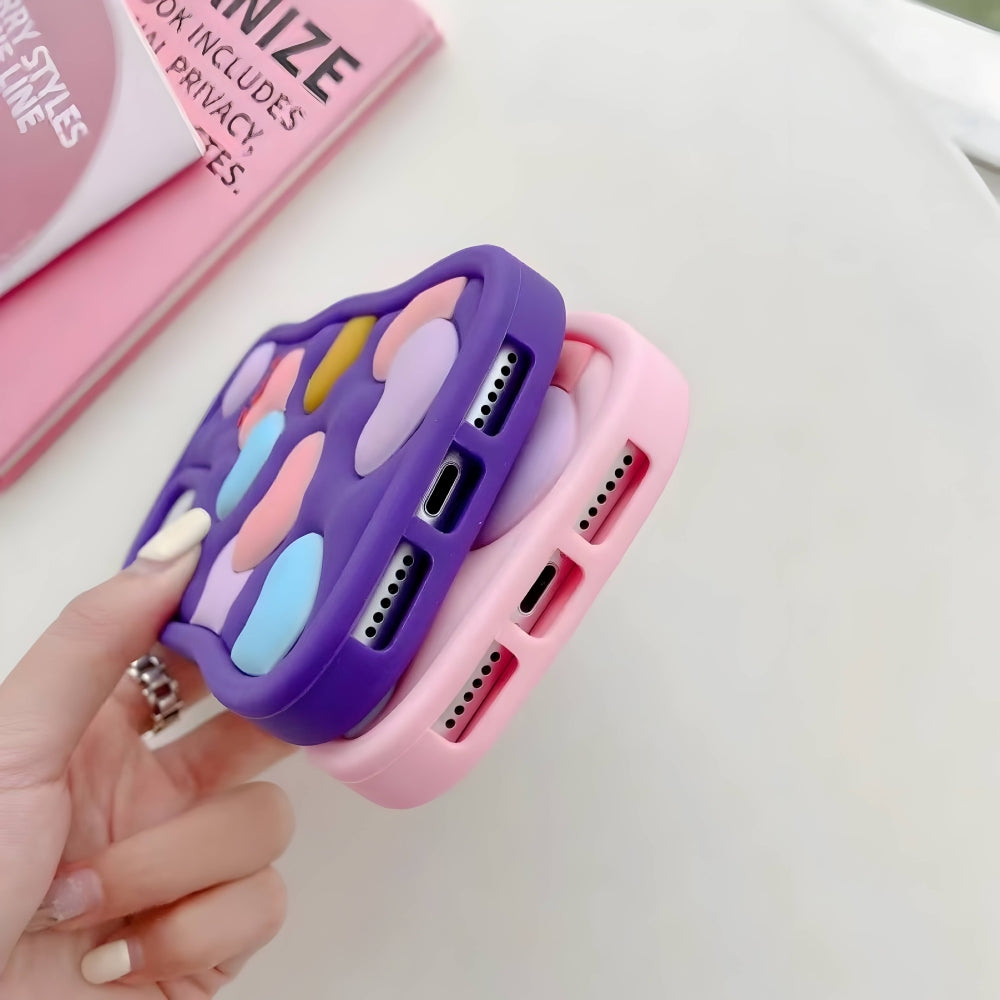 Love Pattern Shockproof Silicone Soft Cover - iPhone 13 Pro