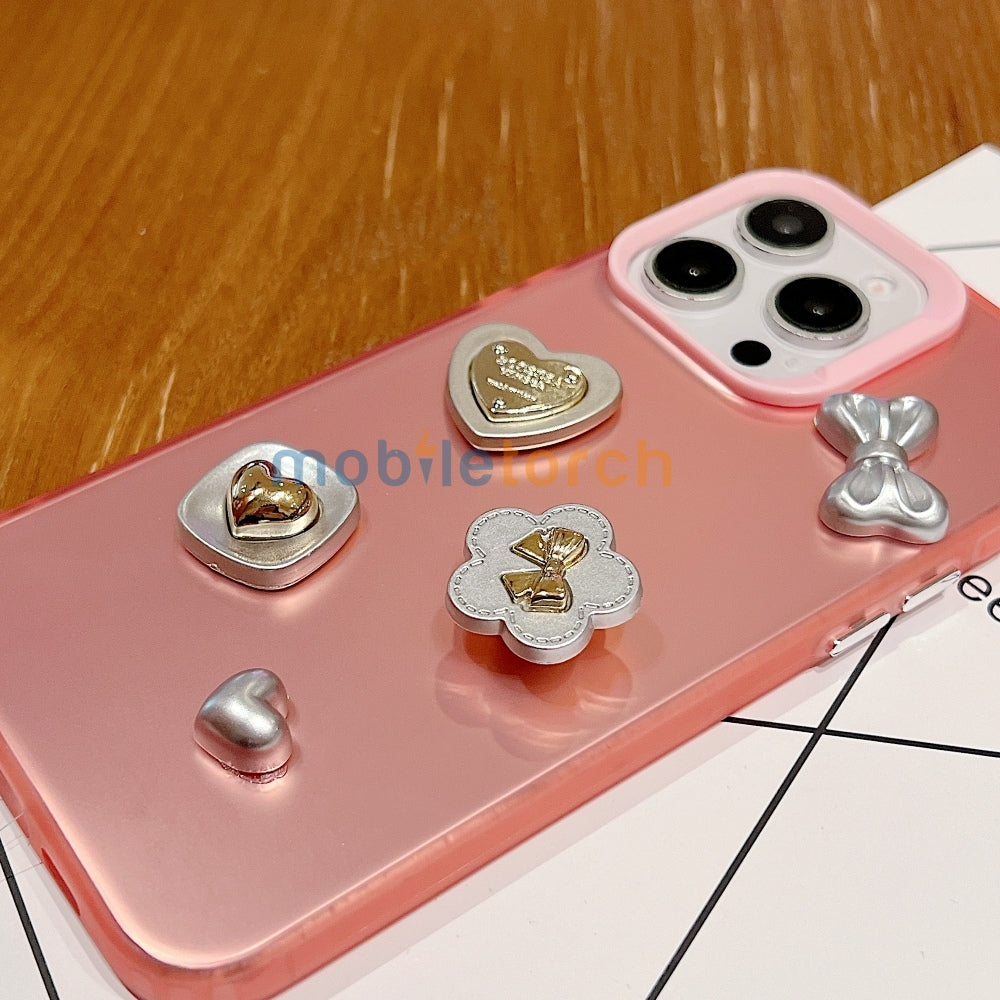 Love Bow Charm Fashionable Protective PC (Hard) Phone Case - Samsung A14 (5G)