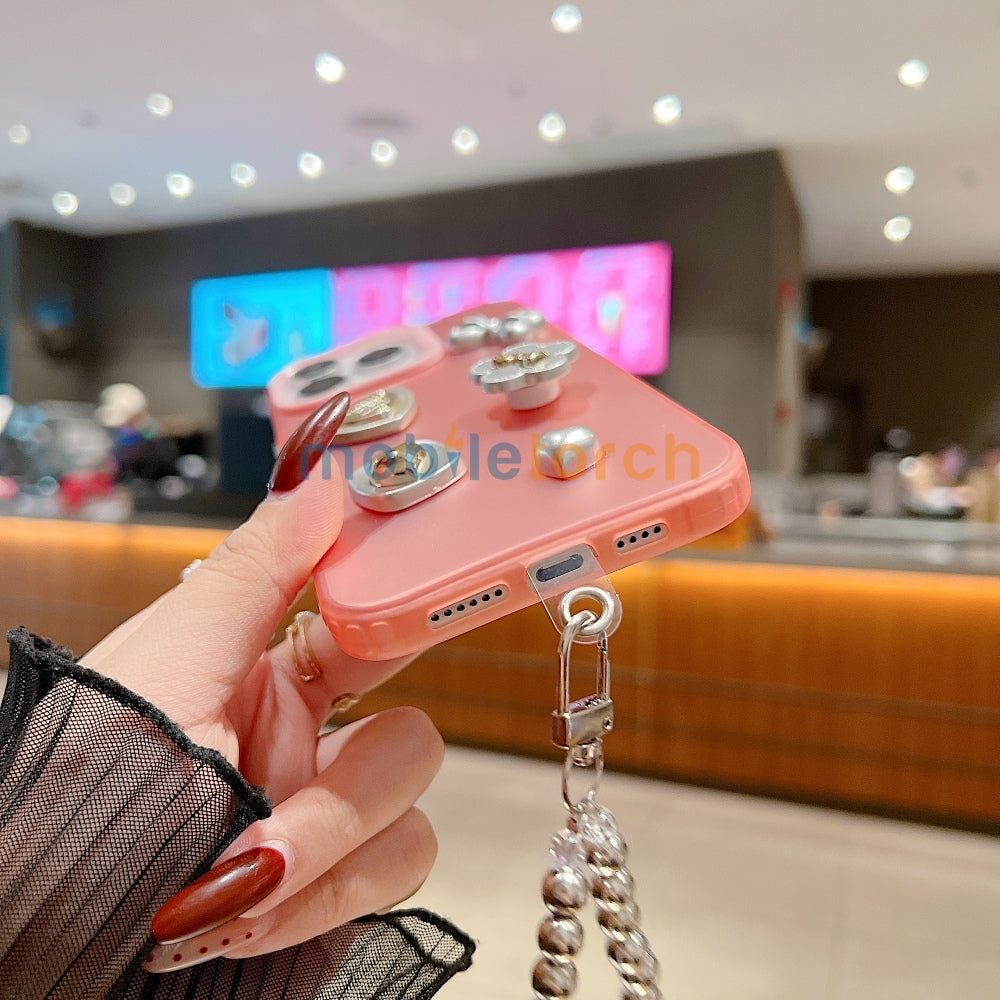 Love Bow Charm Fashionable Protective PC (Hard) Phone Case - Samsung A14 (5G)