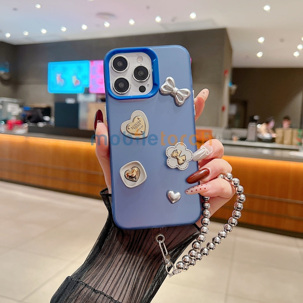 Love Bow Charm Fashionable Protective PC (Hard) Phone Case - Samsung A14 (5G)