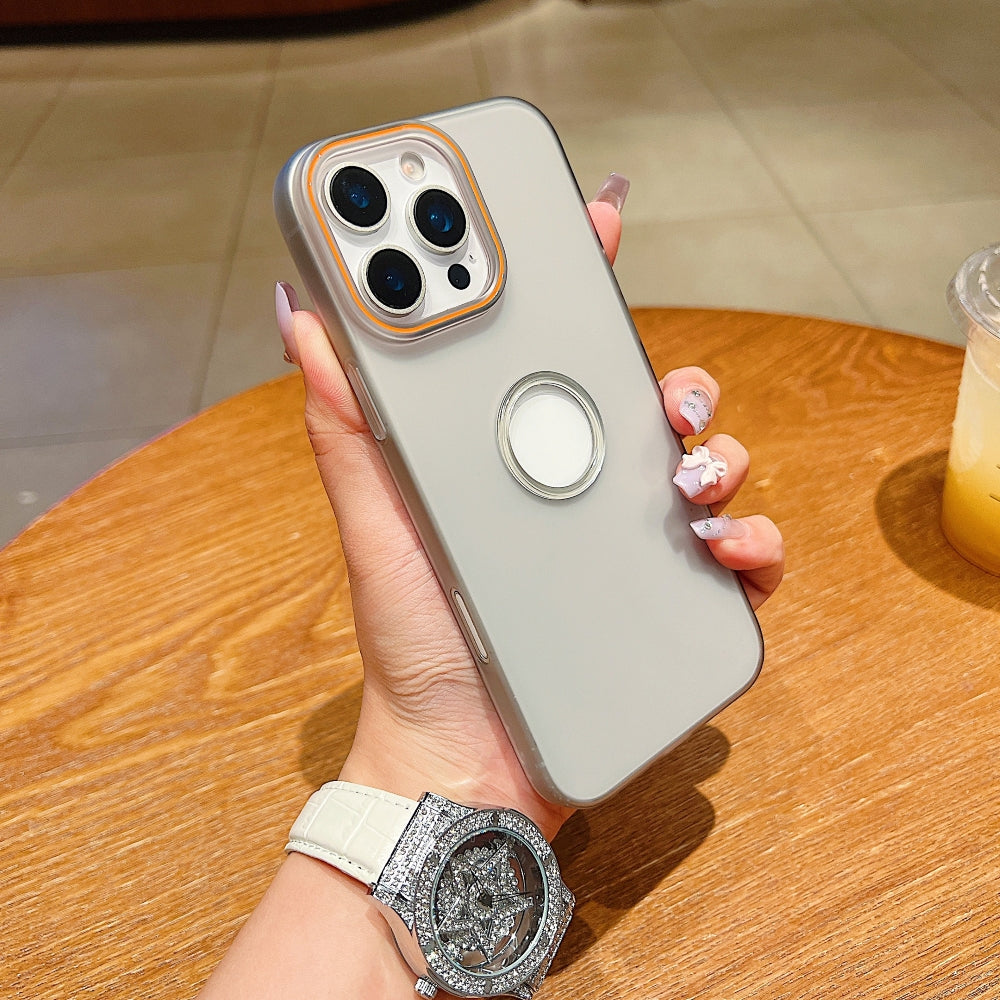 Luxury Logo Cut Translucent Phone Case