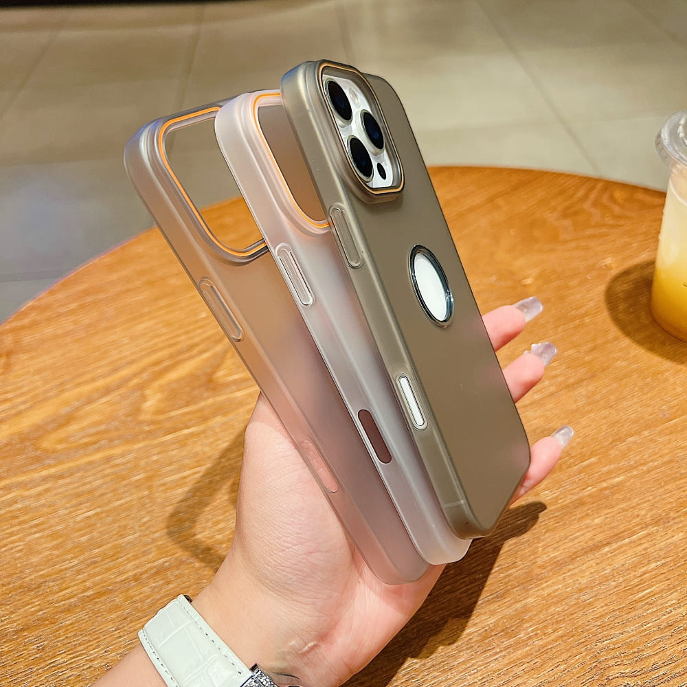 Luxury Logo Cut Translucent Phone Case