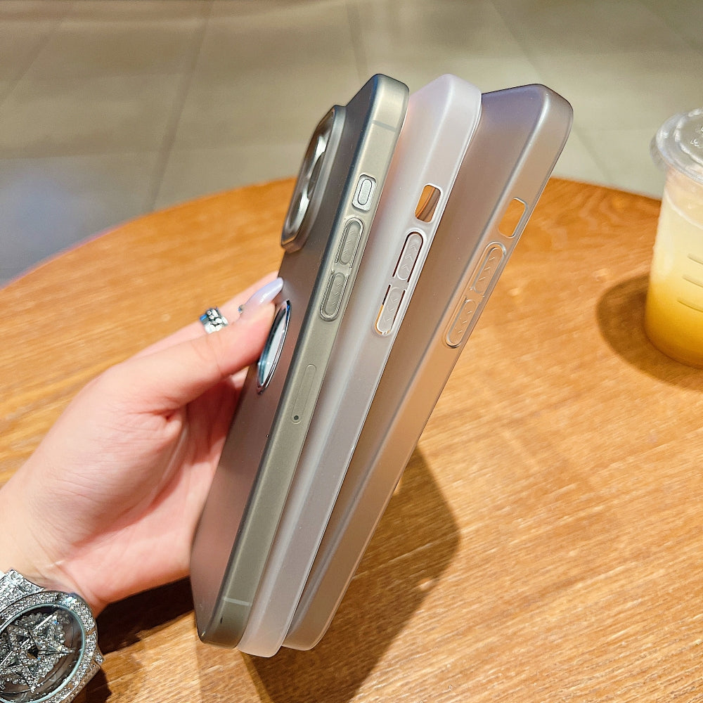 Luxury Logo Cut Translucent Phone Case