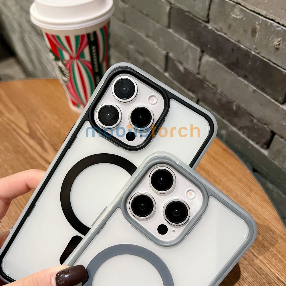 Magnetic Wireless Charging Smoke TPU (Matte) Phone Case - iPhone 14 Plus