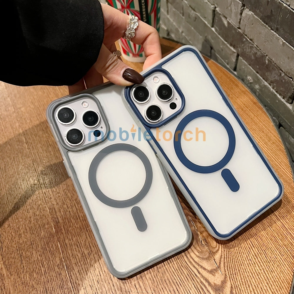 Magnetic Wireless Charging Smoke TPU (Matte) Phone Case - iPhone 14 Plus