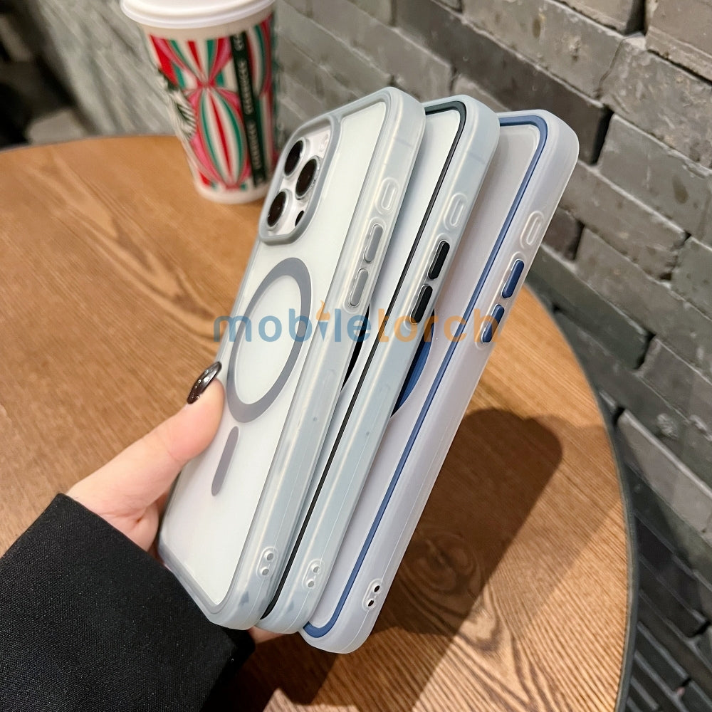 Magnetic Wireless Charging Smoke TPU (Matte) Phone Case - iPhone 14 Plus