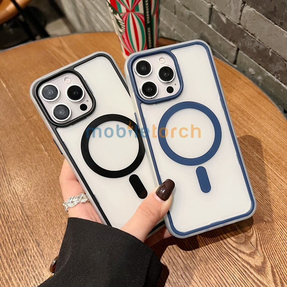 Magnetic Wireless Charging Smoke TPU (Matte) Phone Case - iPhone 14 Plus