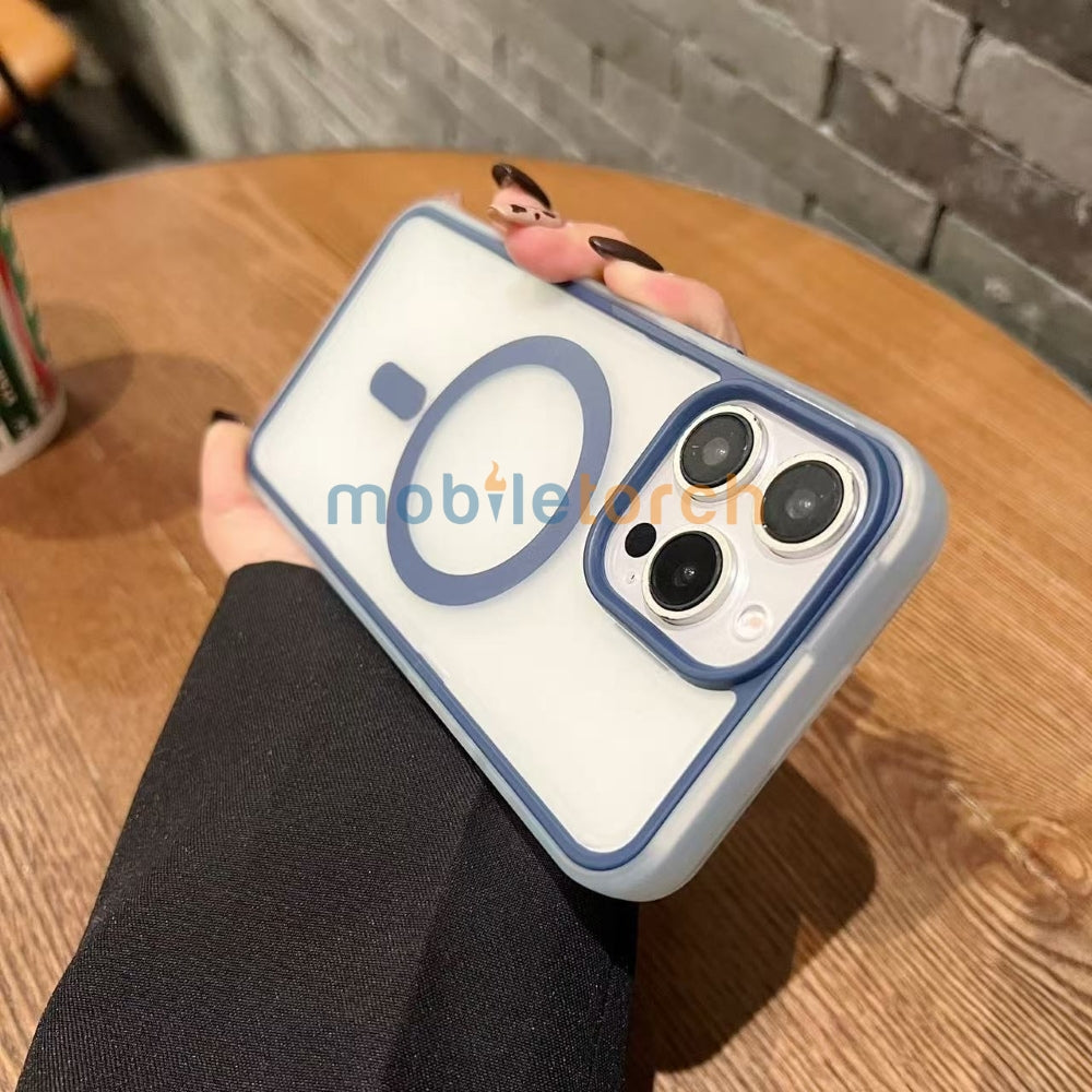 Magnetic Wireless Charging Smoke TPU (Matte) Phone Case - iPhone 14 Plus