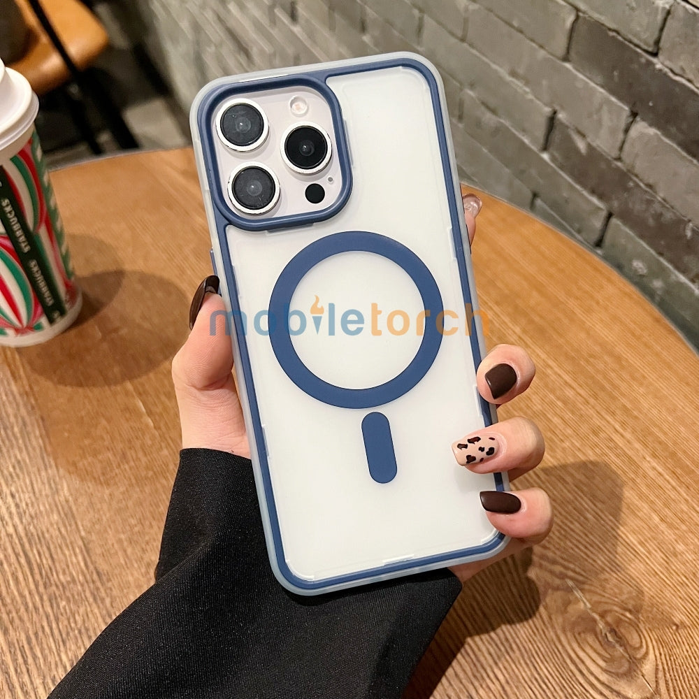Magnetic Wireless Charging Smoke TPU (Matte) Phone Case - iPhone 14 Plus
