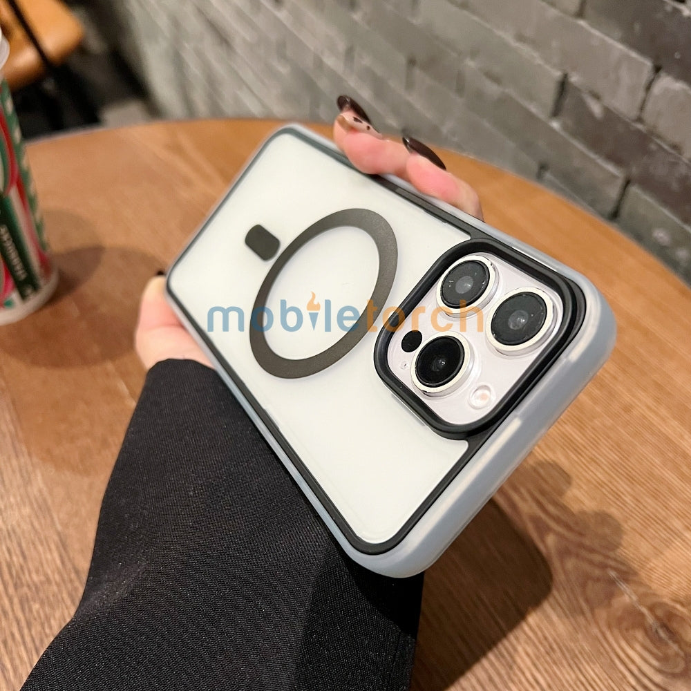 Magnetic Wireless Charging Smoke TPU (Matte) Phone Case - iPhone 14 Plus