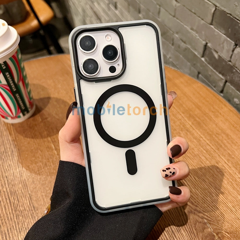 Magnetic Wireless Charging Smoke TPU (Matte) Phone Case - iPhone 14 Plus