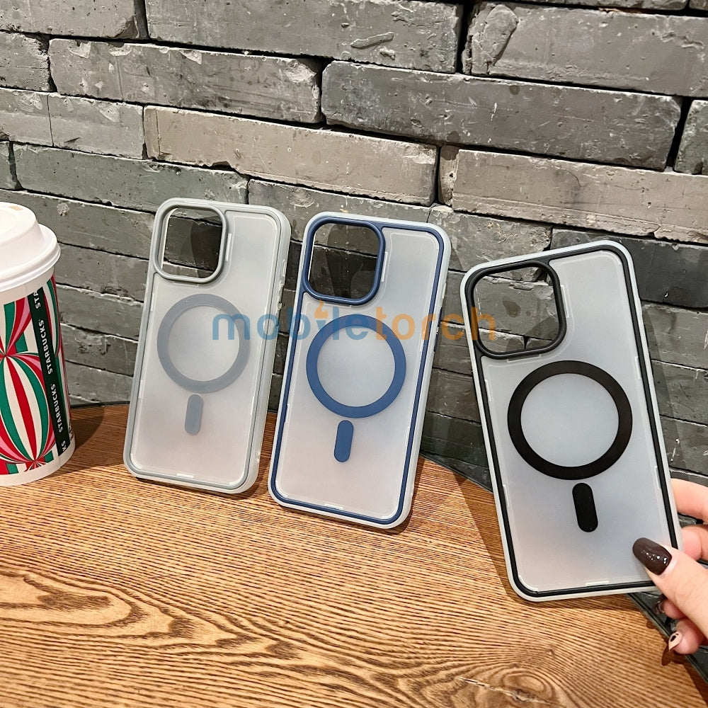 Magnetic Wireless Charging Smoke TPU (Matte) Phone Case - iPhone 14 Plus