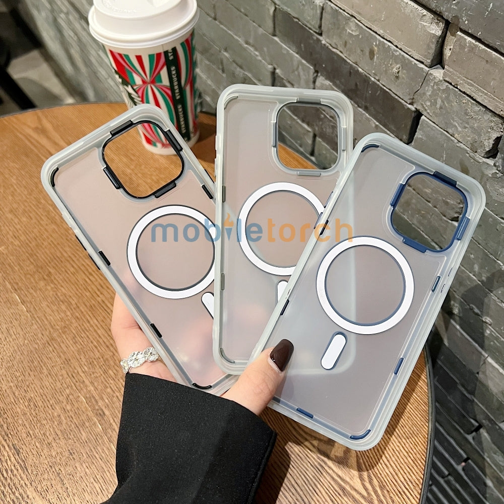 Magnetic Wireless Charging Smoke TPU (Matte) Phone Case - iPhone 14 Plus