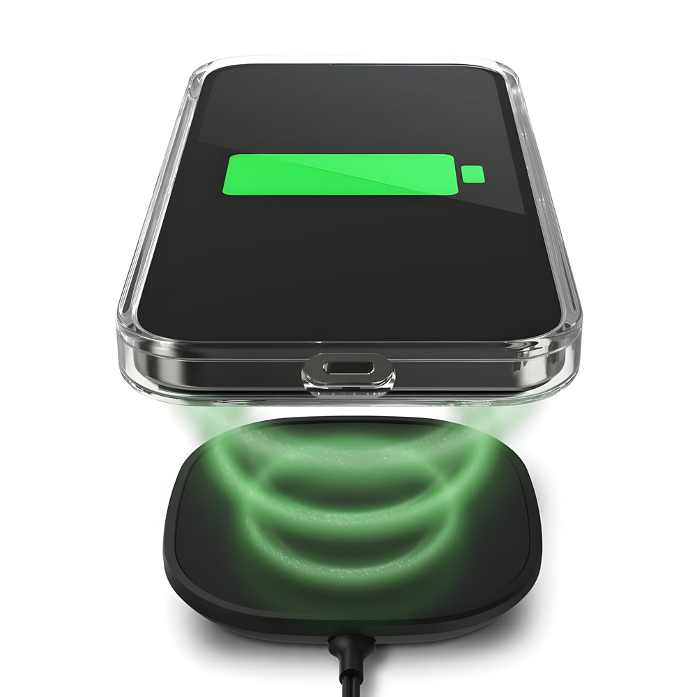 Transparent Magnetic Wireless Charging Anti-fall PC (Hard) Case - iPhone 15 Plus