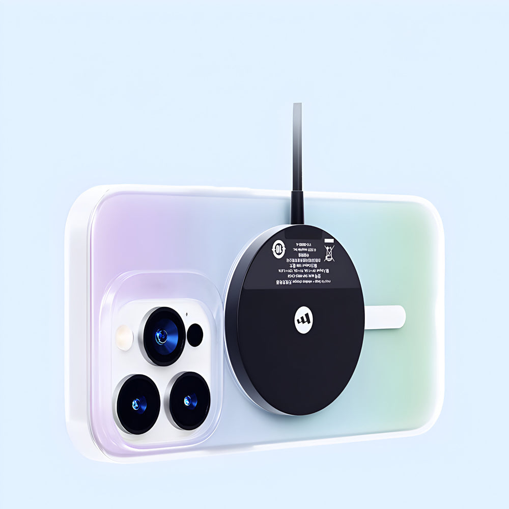 Transparent Magnetic Wireless Charging Anti-fall PC (Hard) Case - iPhone 15 Plus