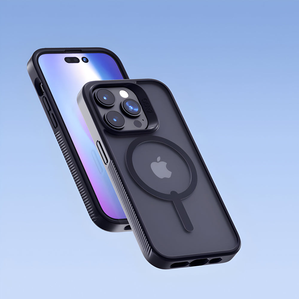 Transparent Magnetic Wireless Charging Anti-fall PC (Hard) Case - iPhone 14 Plus