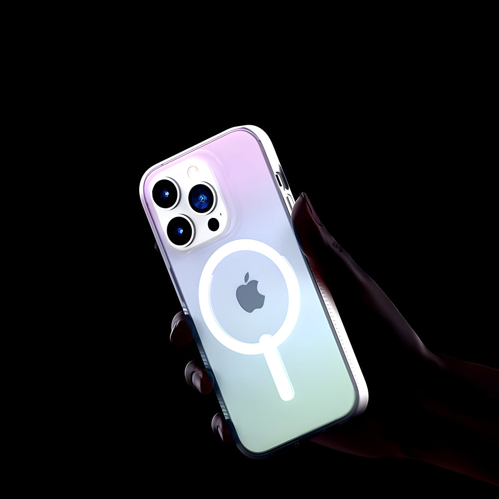 Transparent Magnetic Wireless Charging Anti-fall PC (Hard) Case - iPhone 15 Plus