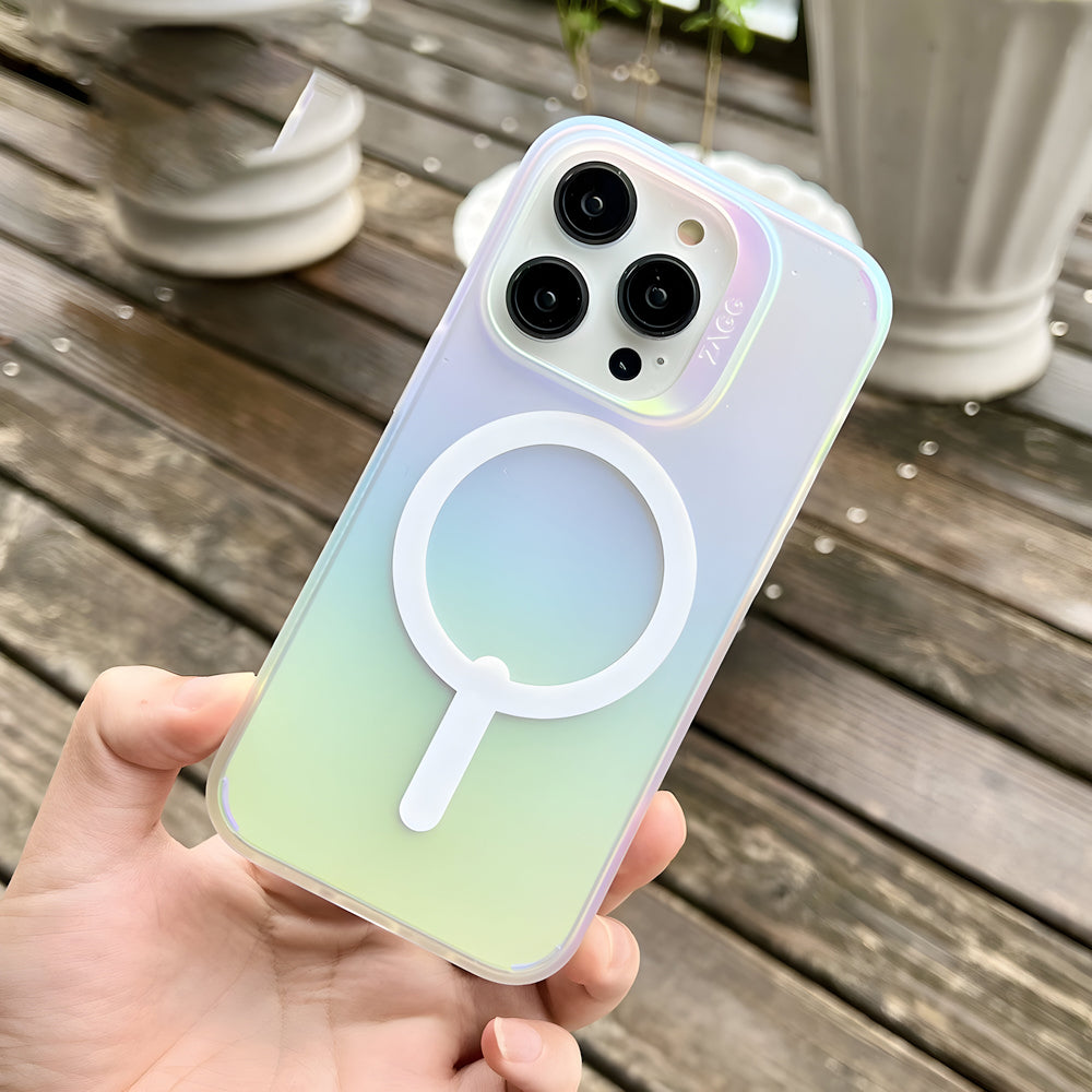 Transparent Magnetic Wireless Charging Anti-fall PC (Hard) Case - iPhone 15 Plus