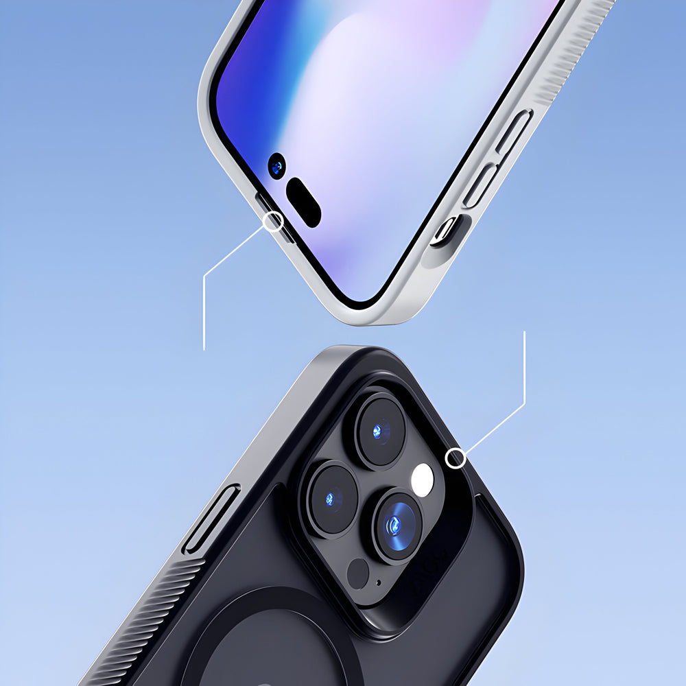 Transparent Magnetic Wireless Charging Anti-fall PC (Hard) Case - iPhone 14 Plus